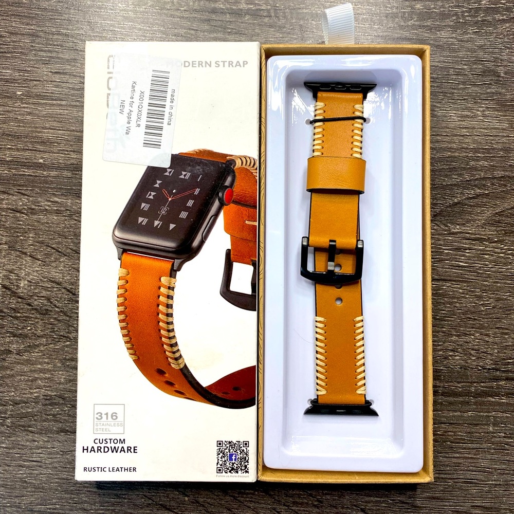 Rustic Leather Apple Watch Band